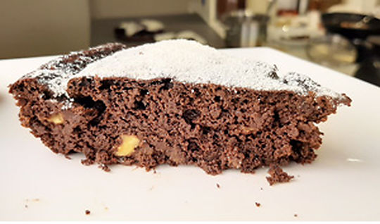 Receta: Tarta de chocolate con masa de garbanzos - sin gluten